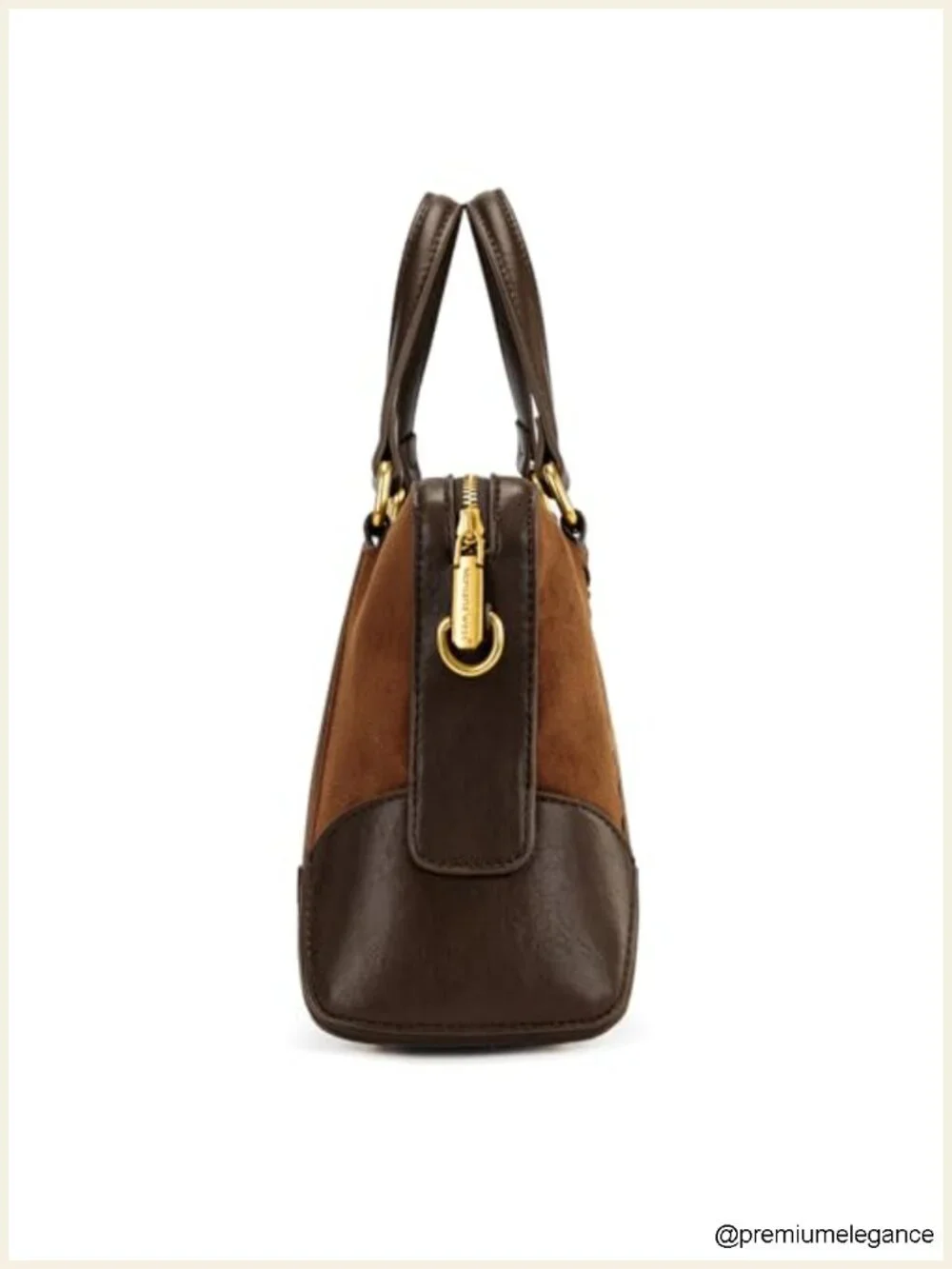 Western Faux Suede Satchel Crossbody Bag with Adjustable Strap